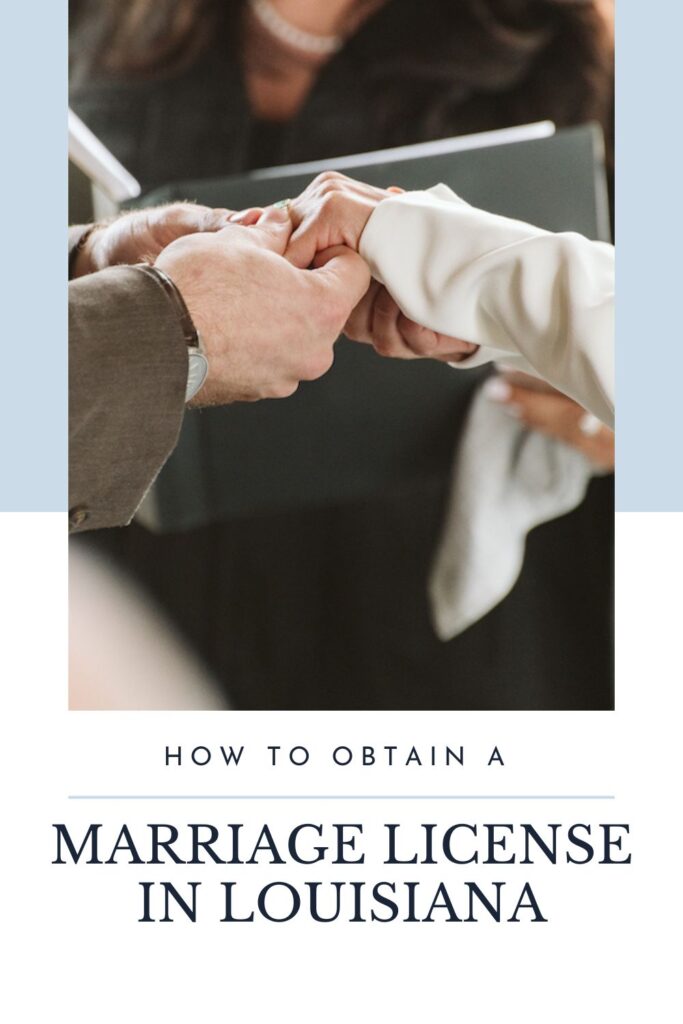 Get marriage licence in Louisiana